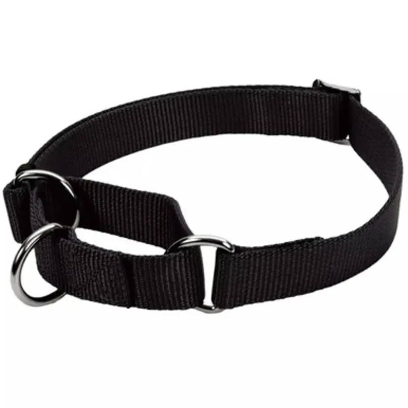 Coastal Pet Black No! Slip Martingale Adjustable Dog Collar Small