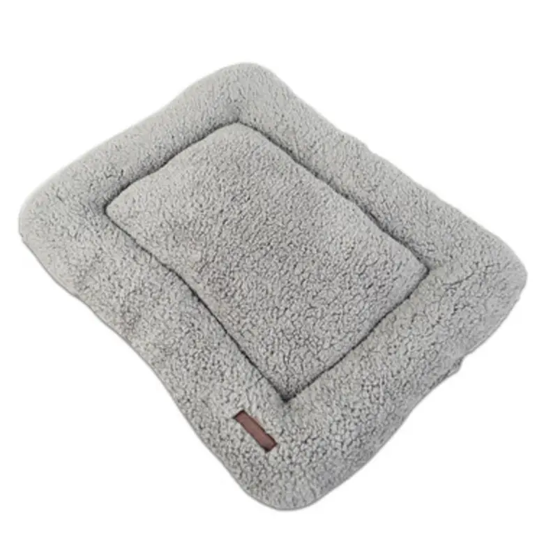 Pure Comfort Gray Plush Crate Pet Bed 24" x 18"