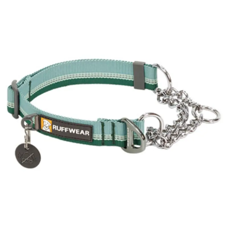 Ruffwear Chain Reaction River Rock Green Martingale Dog Collar Small