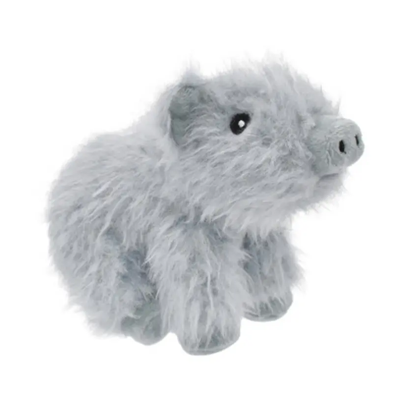 Fetch Your Own Adventure Grey Piglet Soft Plush Dog Toy Mini