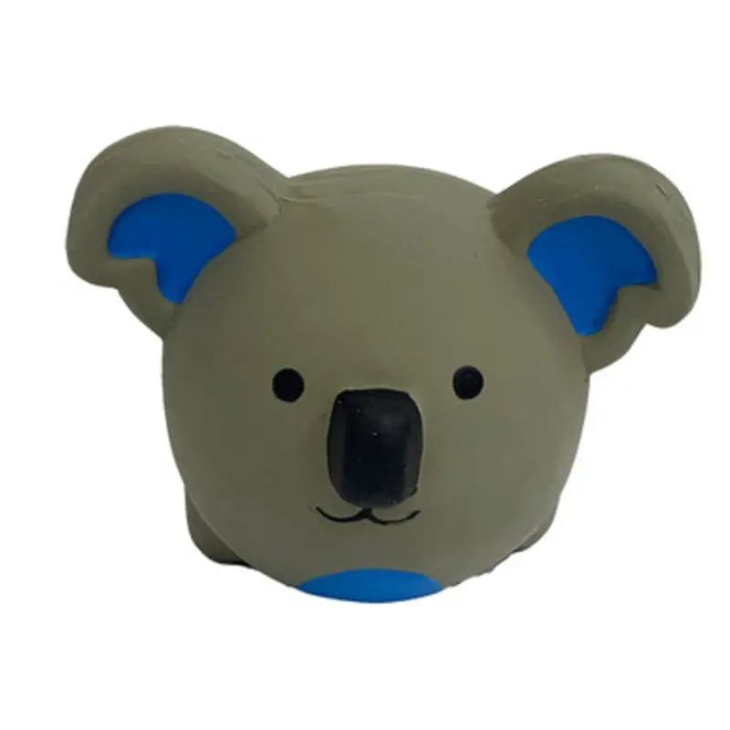 Multipet Latex Round Koala Small Dog Toy 2.5"