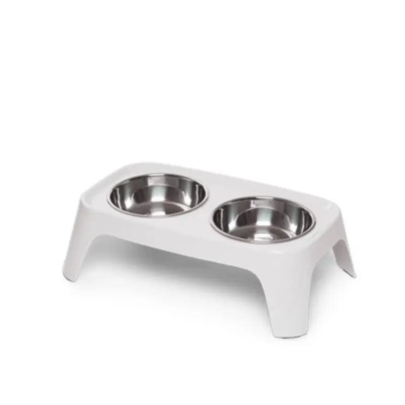 Totally Pooched Elevated Dog Feeder with Stainless Steel Bowls Medium