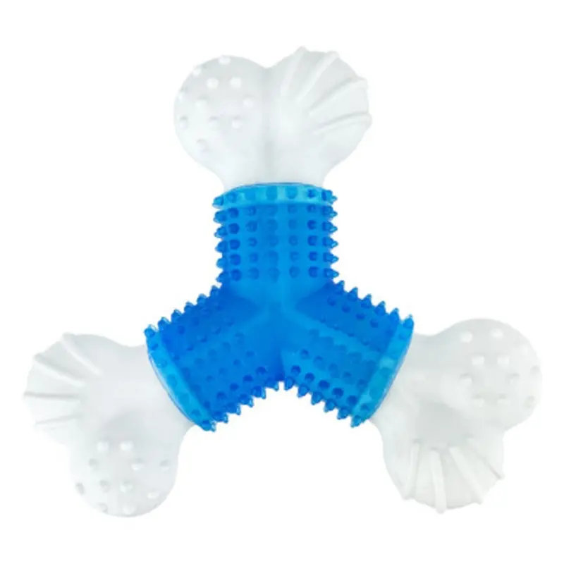 Canine Clean Peppermint Tri-Bone Puppy Chew Toy 4"