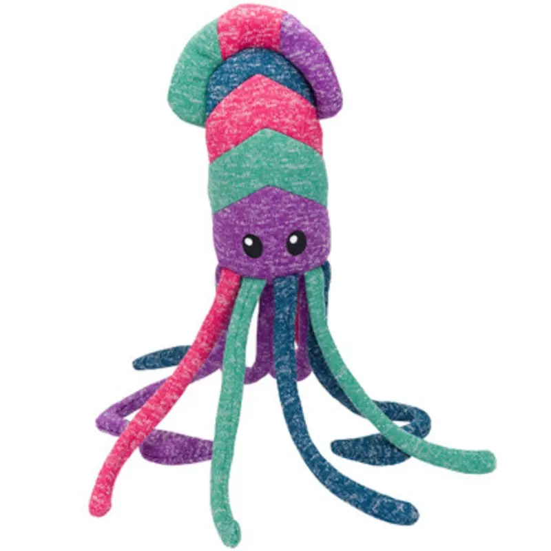 Fog City Pet Knitted Giant Squid Plush Dog Toy One Size