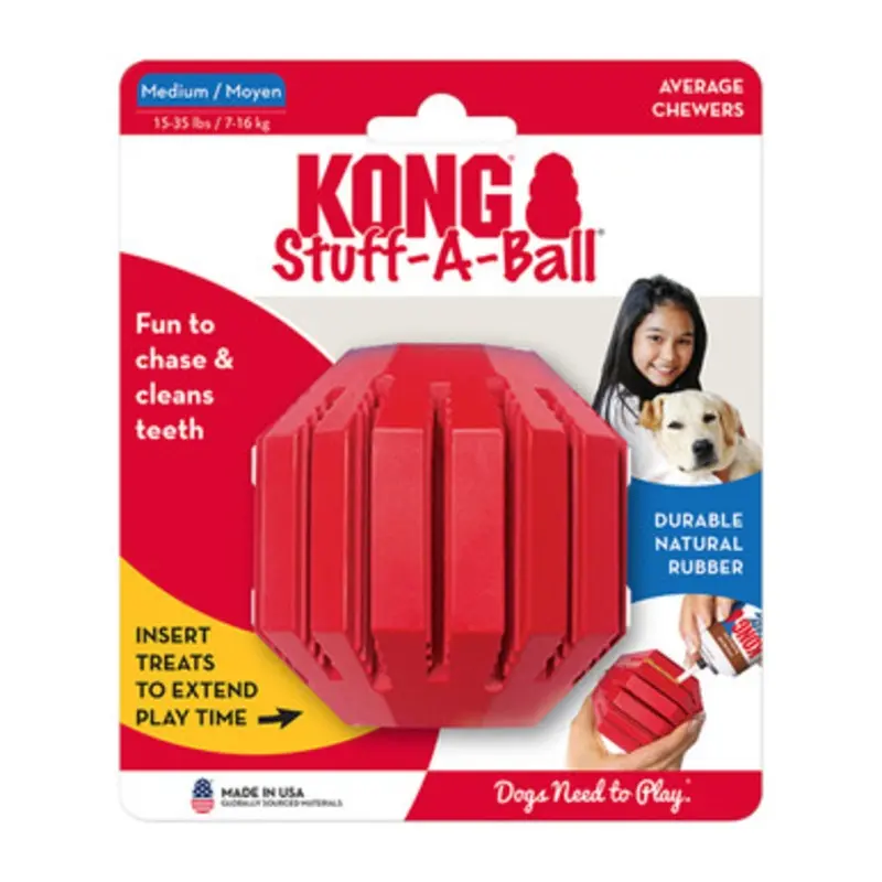 KONG Stuff-A-Ball Interactive Feeder Dog Toy Medium