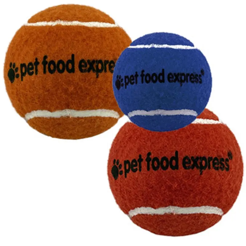Pet Food Express Tennis Ball Dog Toy Small