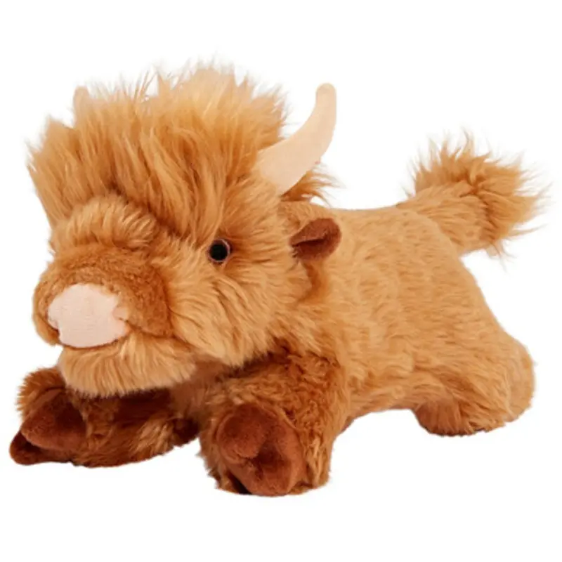 Fluff & Tuff Shaggy The Highland Cow Plush Dog Toy Medium