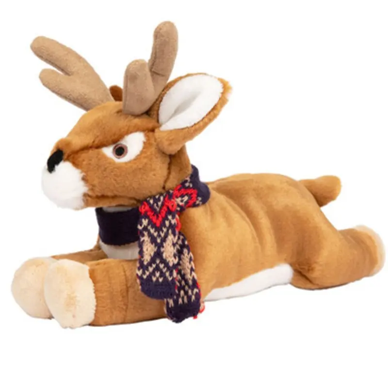 Fluff & Tuff Winter Robbie Reindeer Plush Dog Toy Large