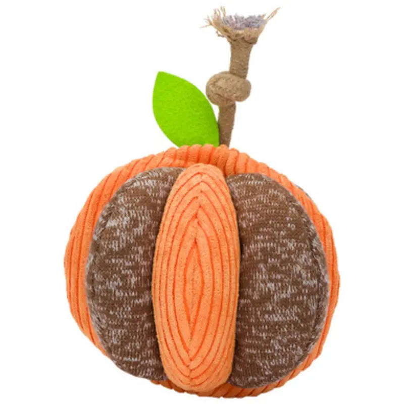 Fog City Pet Pumpkin Hide & Sneak Ball Interactive Plush Dog Toy One Size