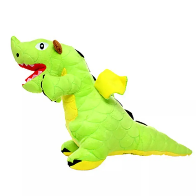 Mighty Junior Green Dragon Tough Plush Dog Toy One Size