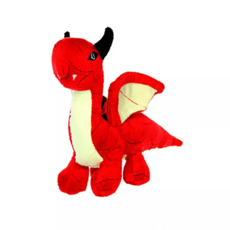 Mighty Junior Red Dragon Tough Plush Dog Toy One Size