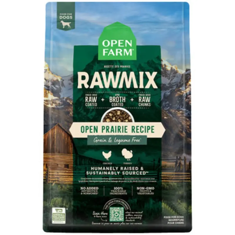 Open Farm RawMix Grain Free Open Prairie Recipe Dry Dog Food 3.5 lb