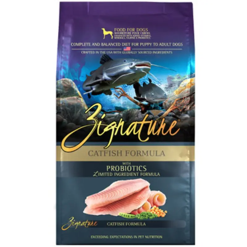 Zignature Limited Ingredient Catfish w/ Probiotics Formula Dry Dog Food 25 lb
