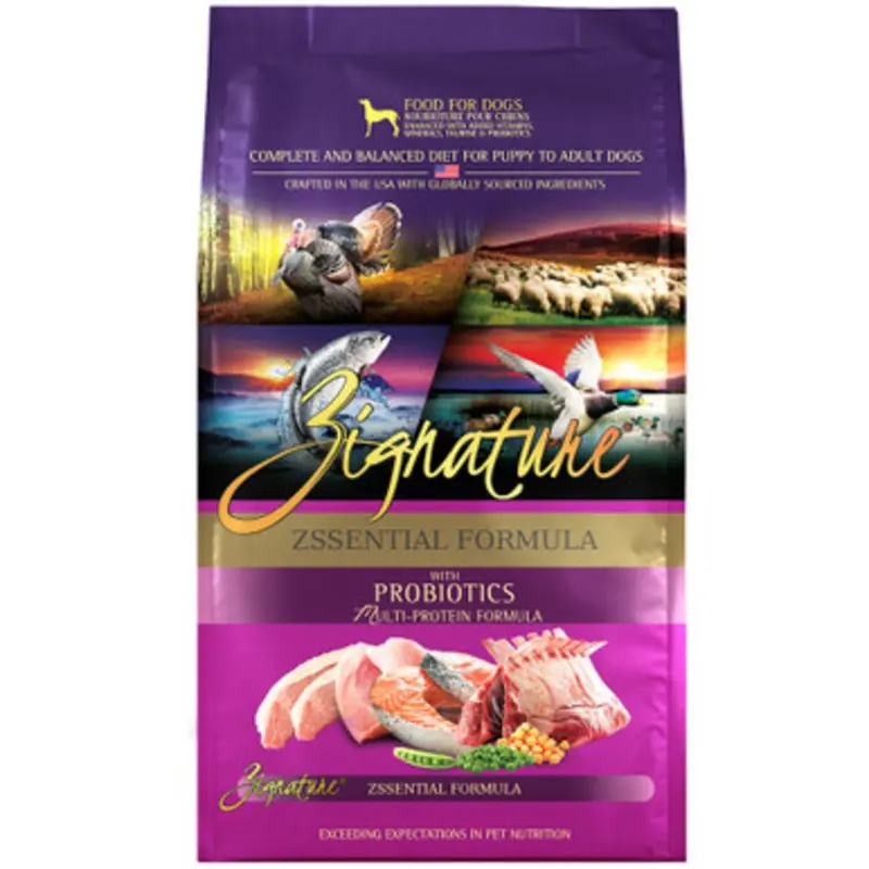 Zignature Zssential Multi-Protein Formula w/ Probiotics Dry Dog Food 4 lb