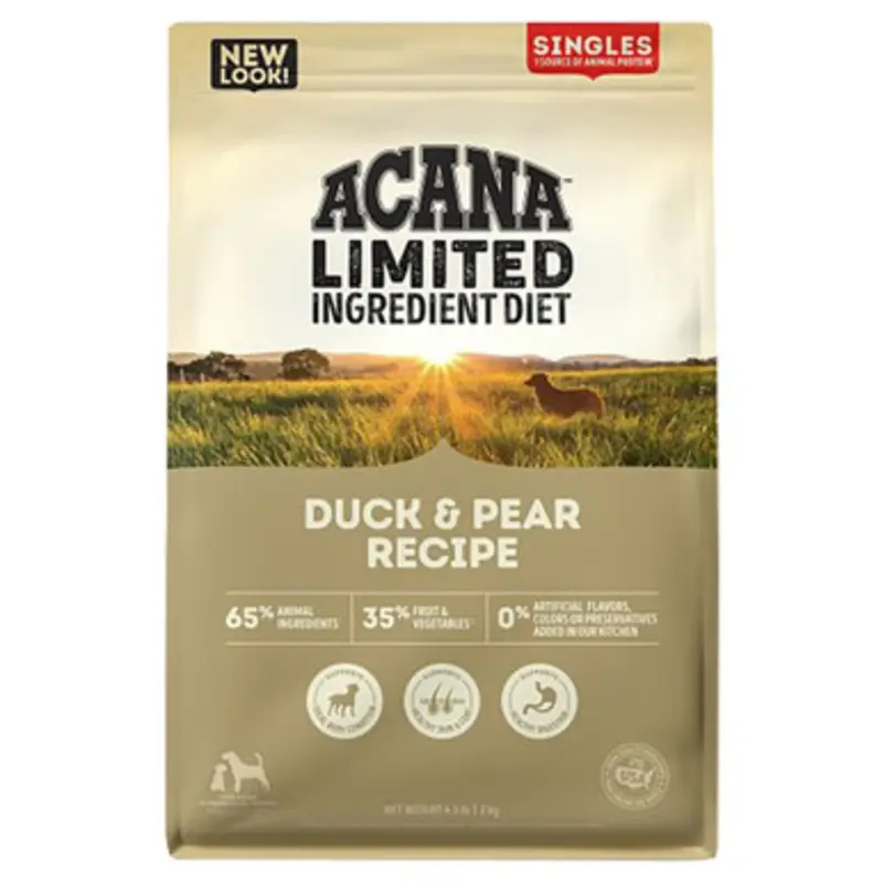 Acana Limited Ingredient Diet Singles Duck & Pear Recipe Dry Dog Food 4.5 lb