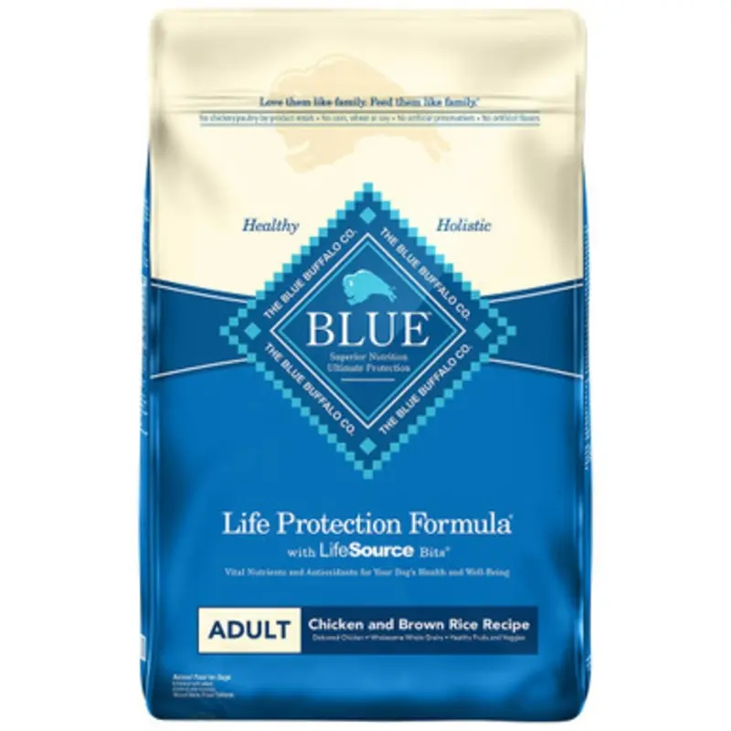 Blue Life Protection Formula Chicken and Brown Rice Recipe Adult Dry Dog Food 30 lb