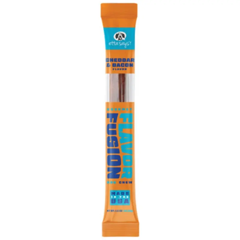 Etta Says! Cheddar & Bacon Flavor Gourmet Flavor Fusion Dog Chew 1.5 oz