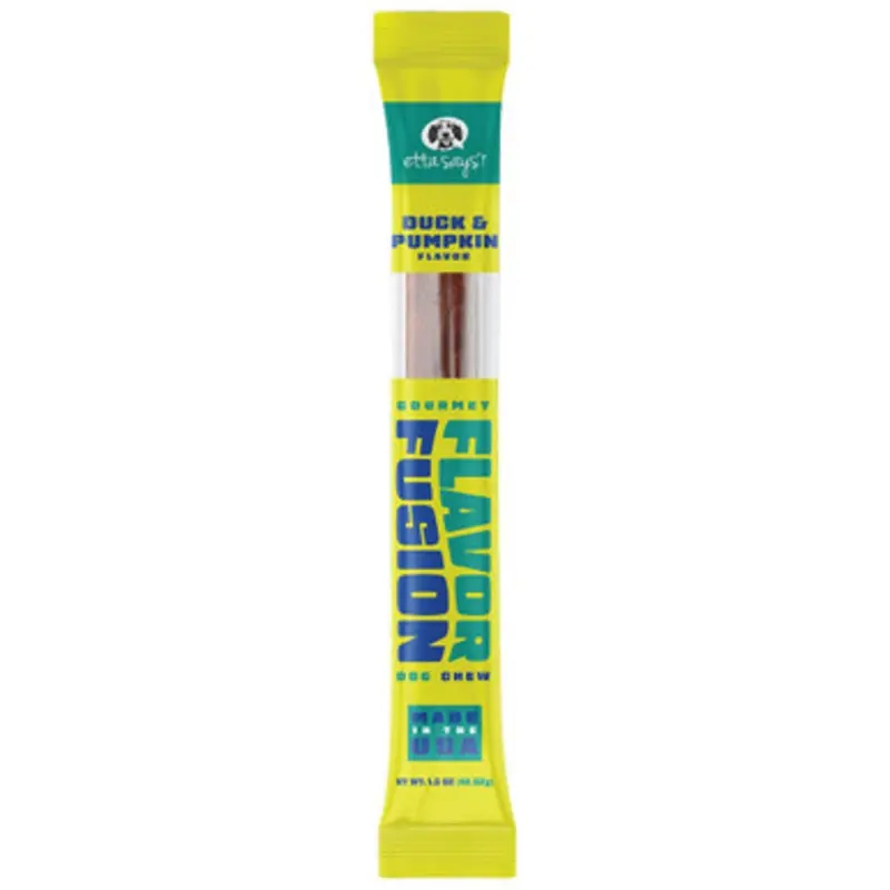 Etta Says! Duck & Pumpkin Flavor Gourmet Flavor Fusion Dog Chew 1.5 oz