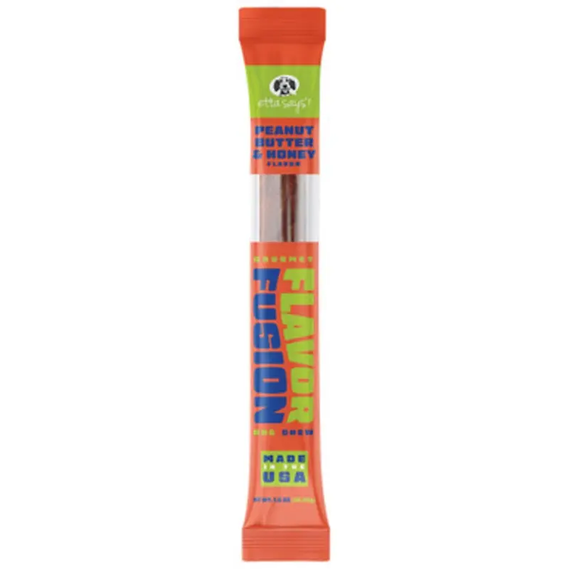 Etta Says! Peanut Butter & Honey Flavor Gourmet Flavor Fusion Dog Chew 1.5 oz