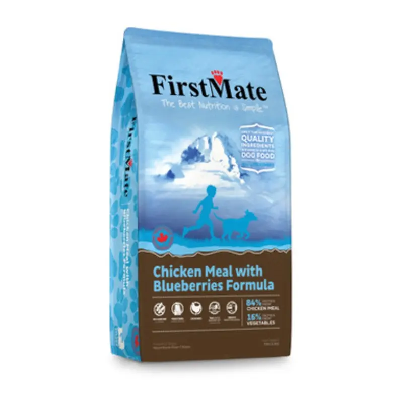 FirstMate Limited Ingredient Chicken Meal w/ Blueberries Formula Dry Dog Food 5 lb