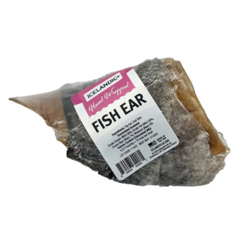 Icelandic+ Hand Wrapped Fish Ear Natural Dog Chew Treat 1 ct