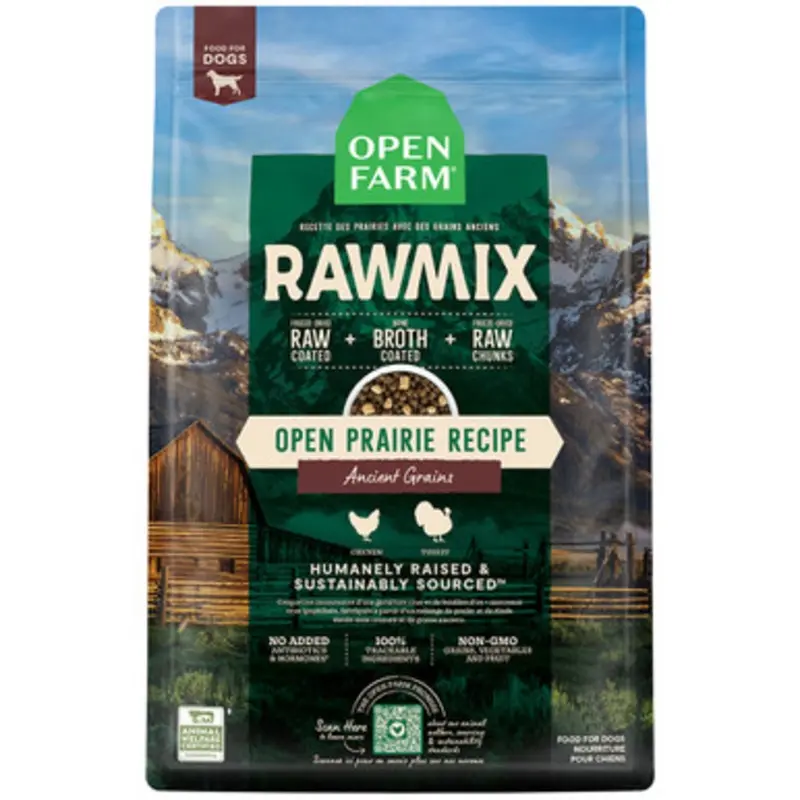 Open Farm RawMix Ancient Grains Open Prairie Recipe Dry Dog Food 3.5 lb
