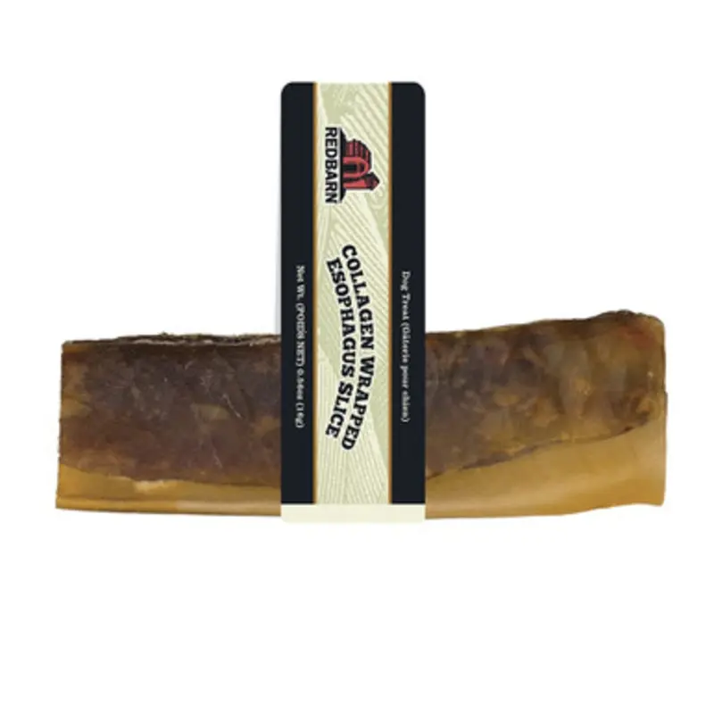 Redbarn Collagen Wrapped Esophagus Slice Dog Chew Treat One Size