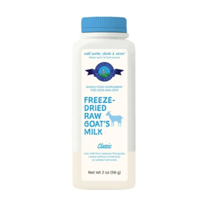 Shepherd Boy Farms Classic Freeze-Dried Raw Goat's Milk for Dogs 2 oz - Makes 16 fl oz