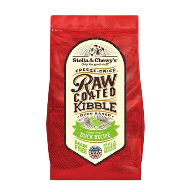 Stella & Chewy's Cage-Free Duck Recipe Raw Coated Kibble Dry Dog Food 3.5 lb