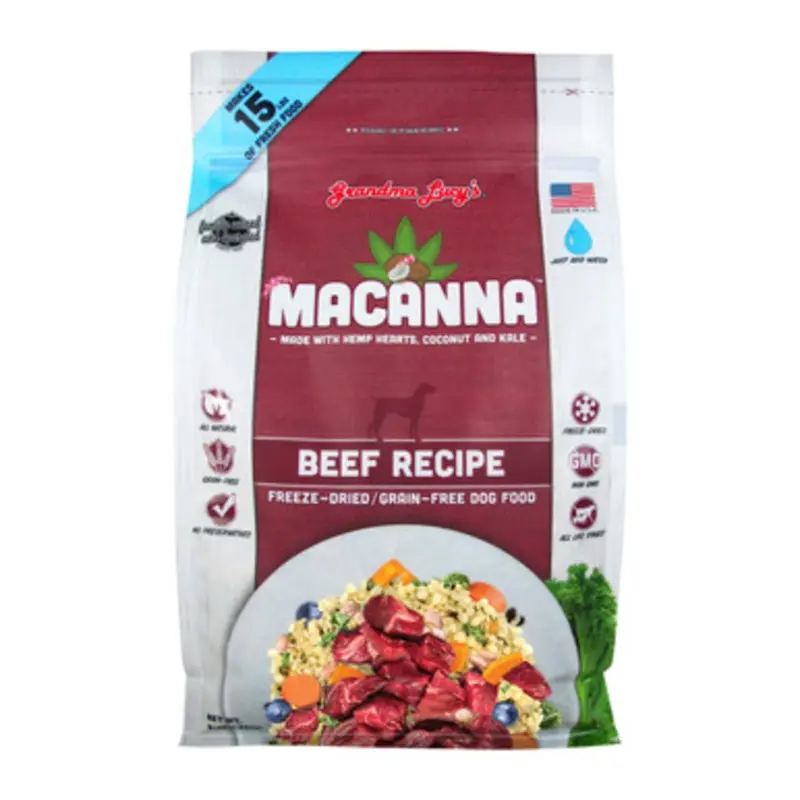 Grandma Lucy's Macanna Beef Grain-Free Freeze-Dried Dog Food 3 lb