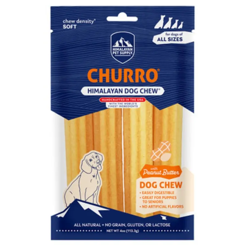 Himalayan Churro Peanut Butter Dog Chew Treat 4 oz
