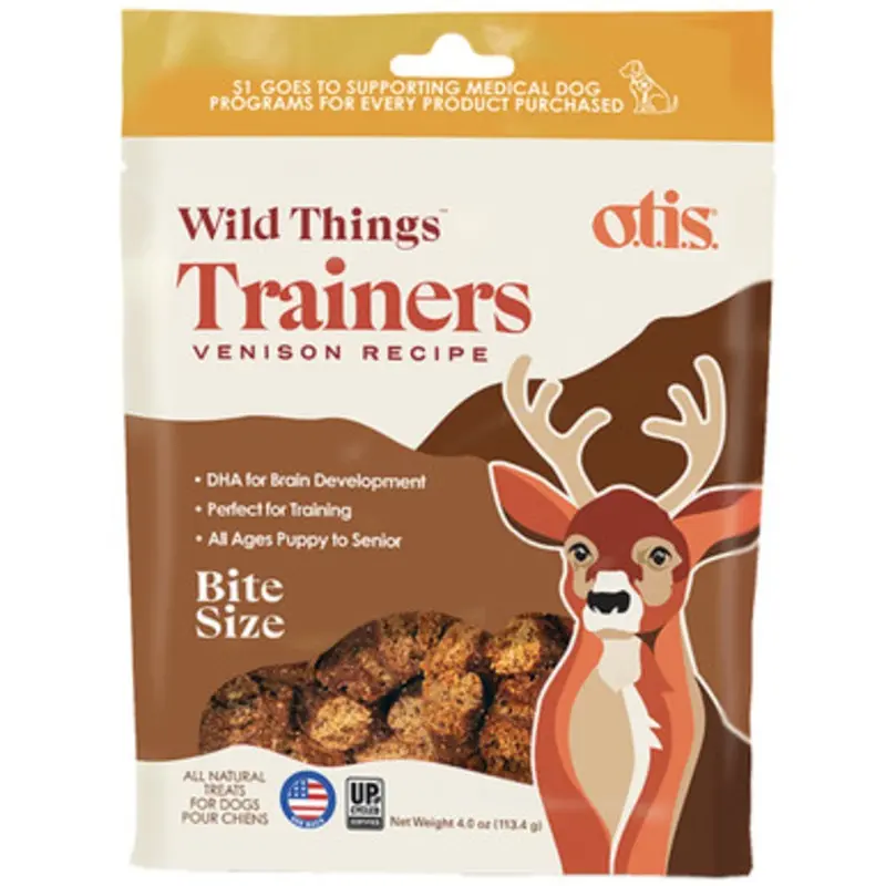 O.t.i.s. Wild Things Venison Recipe Training Dog Treats 4 oz