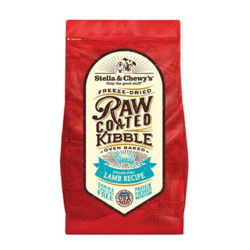 Stella & Chewy's Grass-Fed Lamb Recipe Raw Coated Kibble Dry Dog Food 3.5 lb