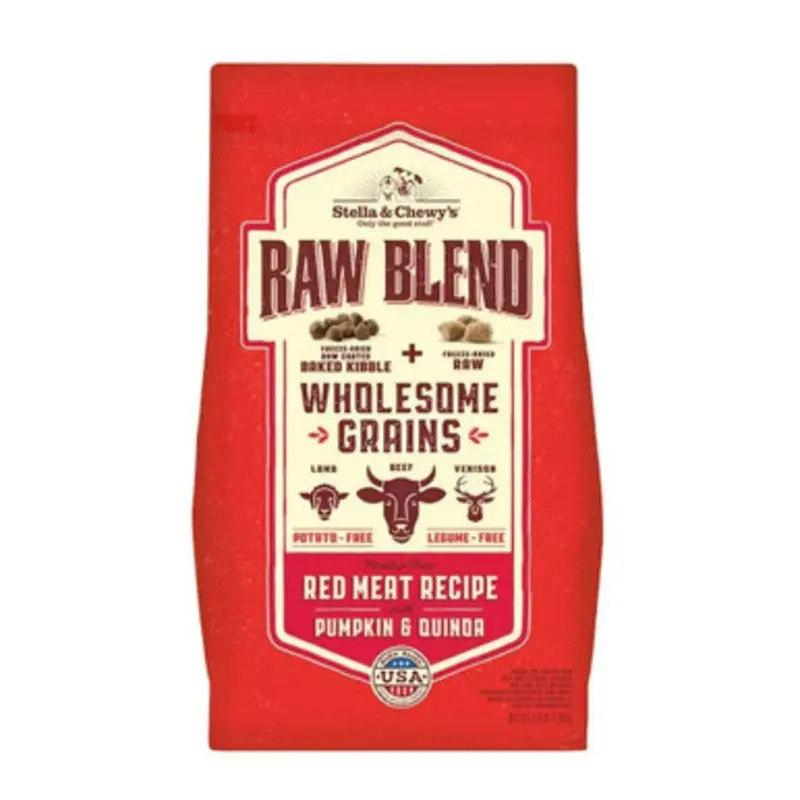 Stella & Chewy's Raw Blend Wholesome Grains Red Meat Recipe Dry Dog Food 3.5 lb
