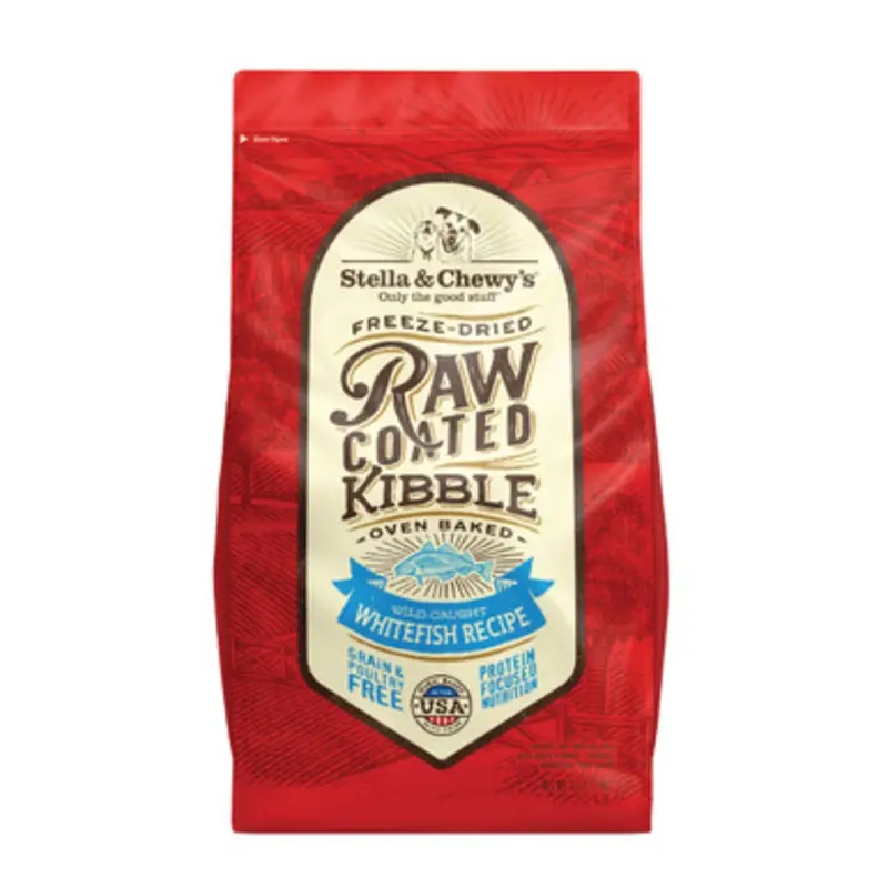Stella & Chewy's Wild-Caught Whitefish Recipe Raw Coated Kibble Dry Dog Food 3.5 lb