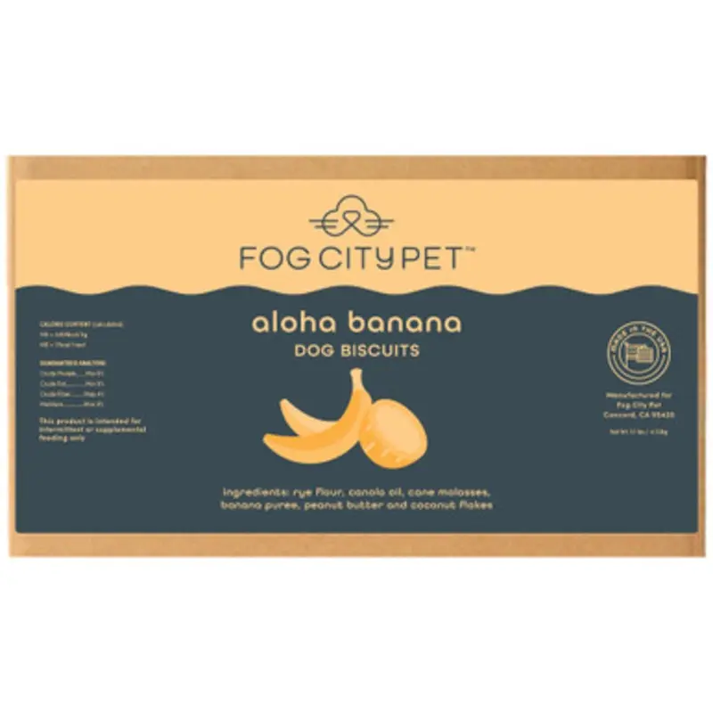 Fog City Pet Aloha Banana Dog Biscuits 10 lb