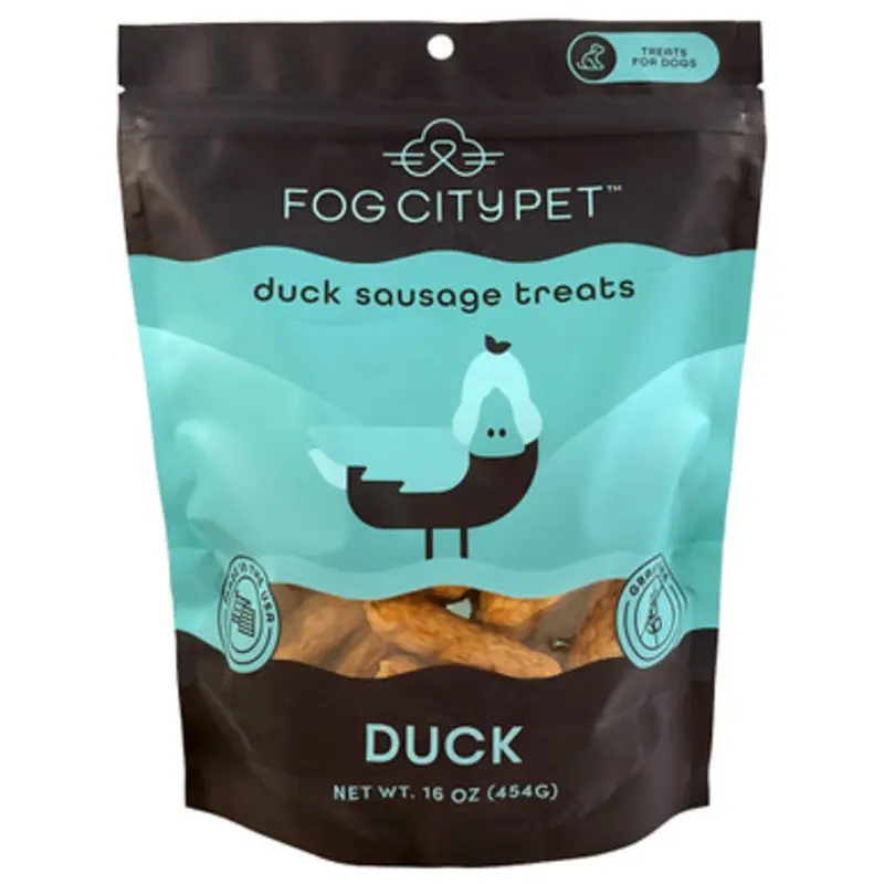 Fog City Pet Duck Sausage Jerky Dog Treats 6 oz