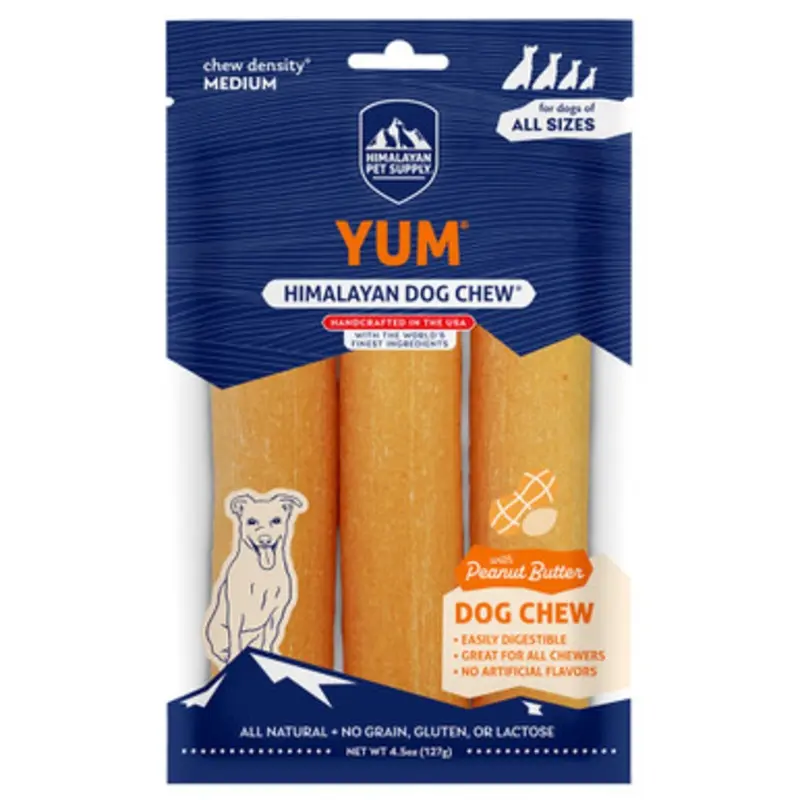 Himalayan Yum w/ Peanut Butter Dog Chew Treat 4.5 oz