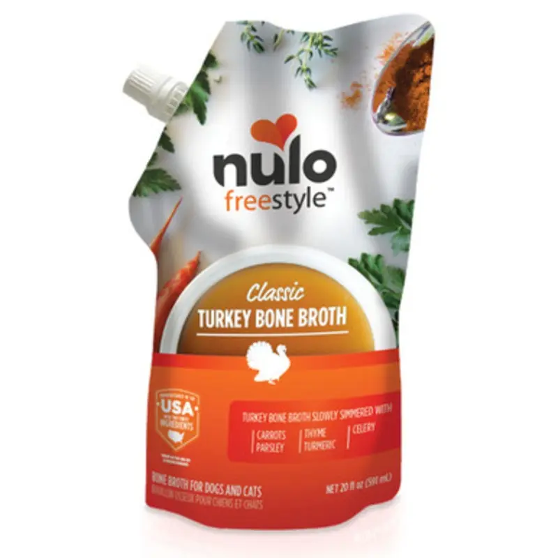 Nulo Freestyle Organic Turkey Bone Broth for Dogs & Cats 20 oz
