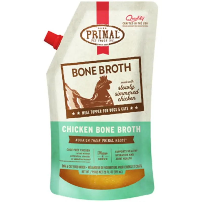 Primal Chicken Bone Broth for Dogs & Cats 20 fl oz