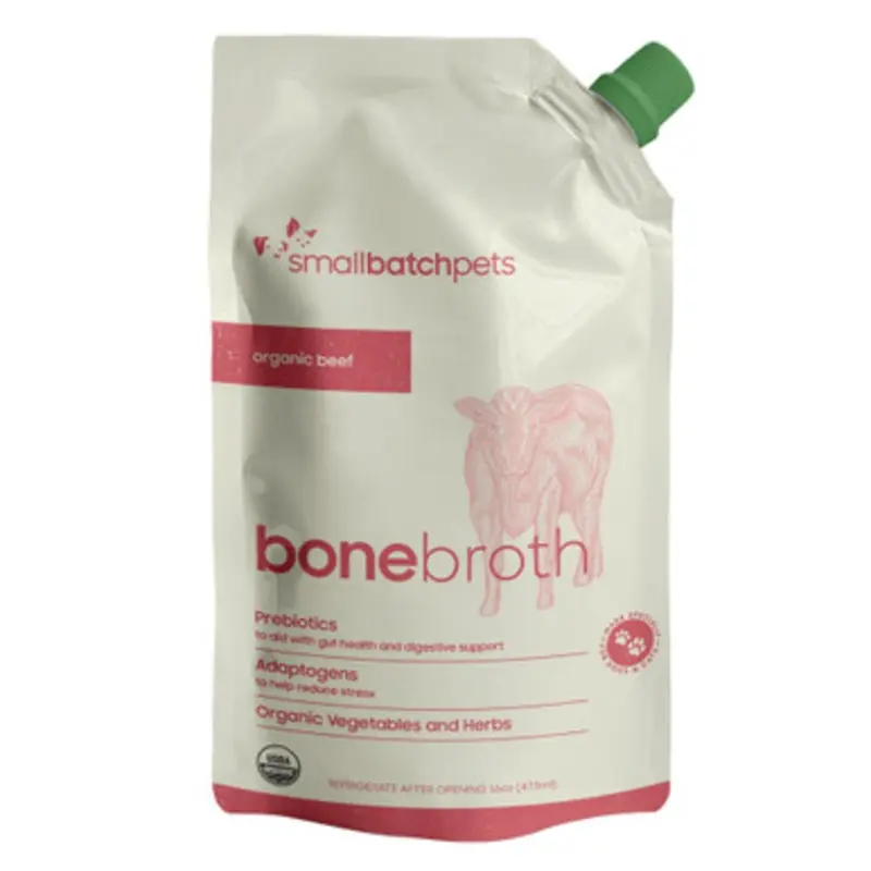 Smallbatch Shelf Stable Organic Beef Bone Broth for Dogs & Cats 16 fl oz