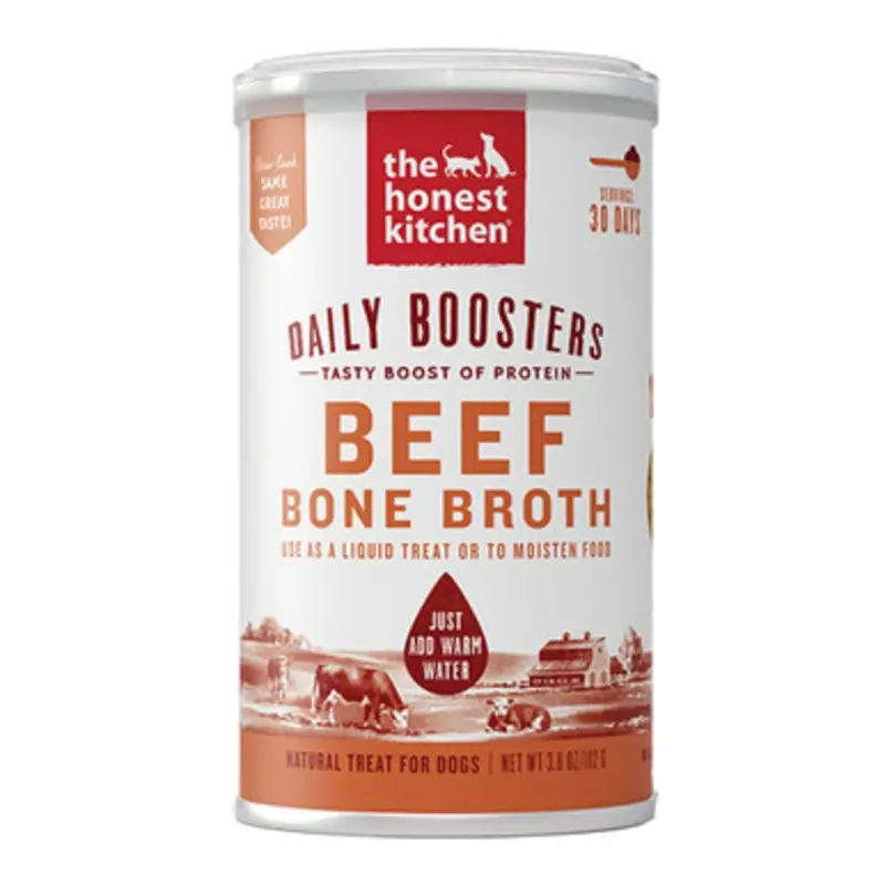 The Honest Kitchen Daily Boosters Instant Beef Bone Broth w/ Turmeric for Dogs 3.6 oz