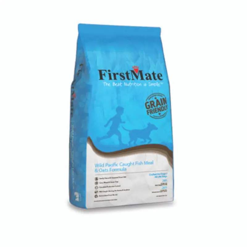 FirstMate Wild Pacific Caught Fish & Oats Formula Dry Dog Food 5 lb