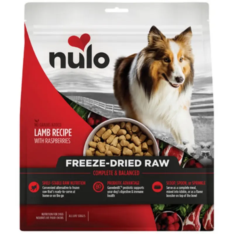 Nulo Lamb Recipe w/ Raspberries Freeze-Dried Raw Dog Food 8 oz