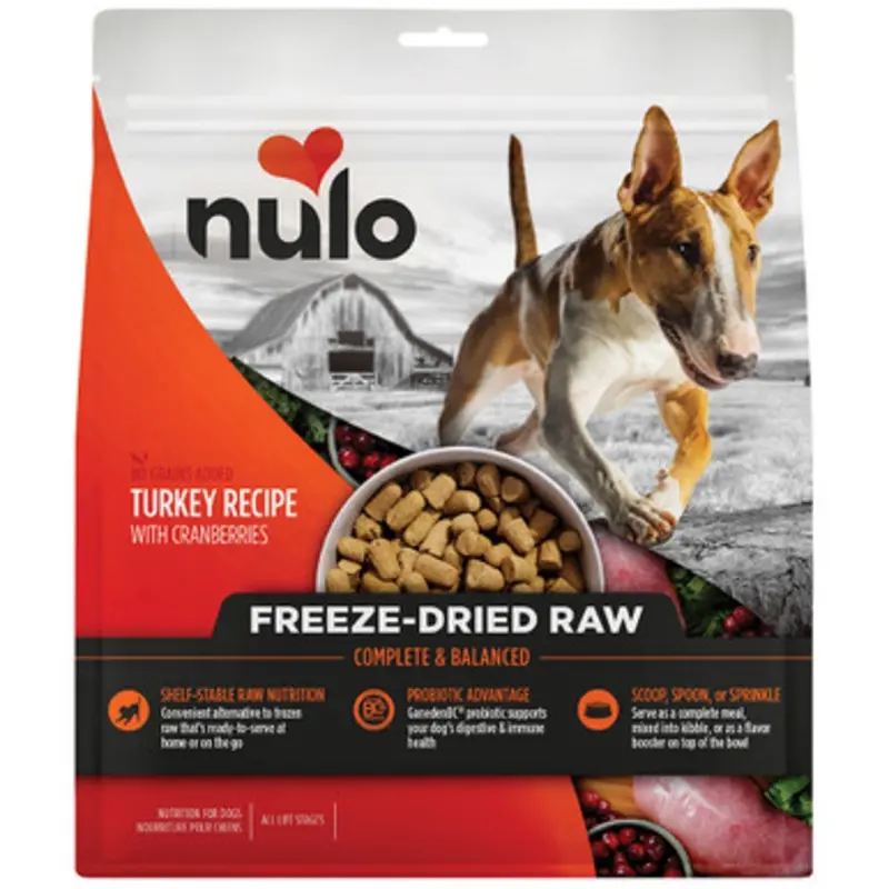 Nulo Turkey Recipe w/ Cranberries Freeze-Dried Raw Dog Food 8 oz