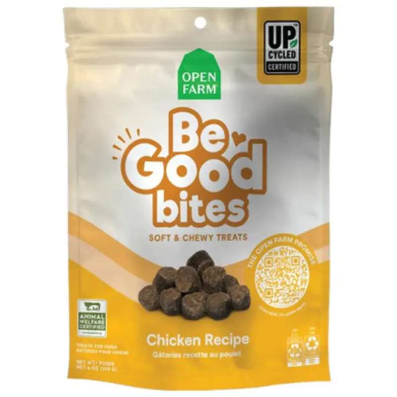 Open Farm Be Good Bites Chicken Recipe Soft & Chewy Dog Treats 6 oz