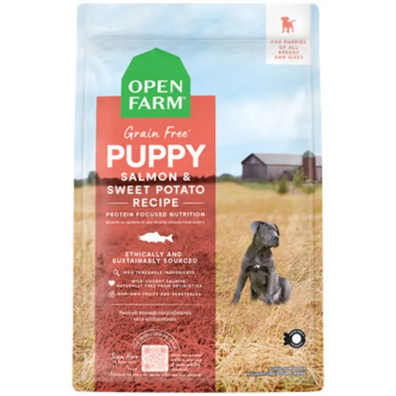 Open Farm Grain Free Puppy Salmon & Sweet Potato Recipe Dry Dog Food 4 lb