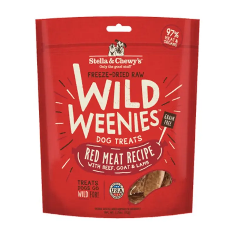 Stella & Chewy's Wild Weenies Red Meat Recipe Dog Treats 3.25 oz