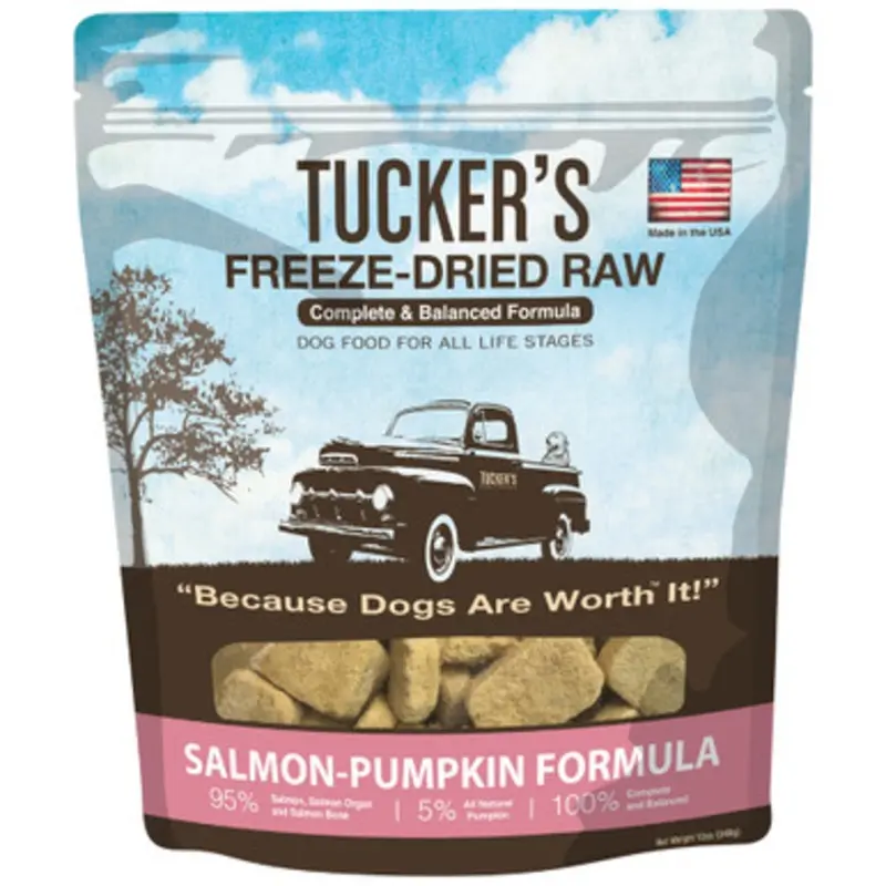 Tucker's Freeze-Dried Raw Salmon-Pumpkin Recipe Dog Food 12 oz