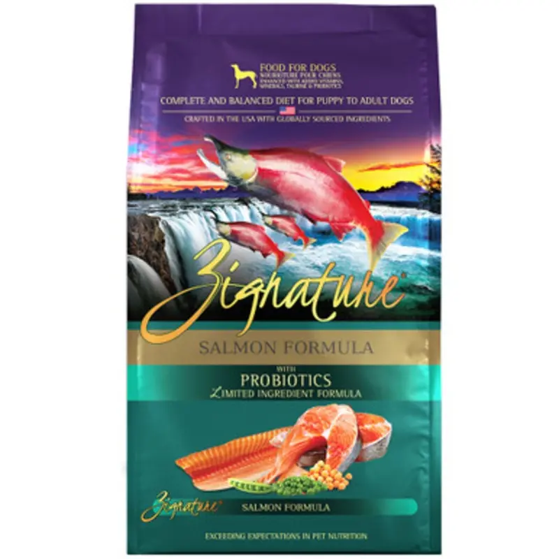 Zignature Limited Ingredient Salmon Formula w/ Probiotics Dry Dog Food 4 lb
